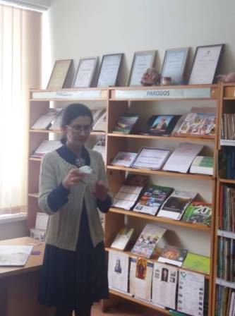 Kalendorių kolekcijos pristatymas Užvenčio bibliotekoje